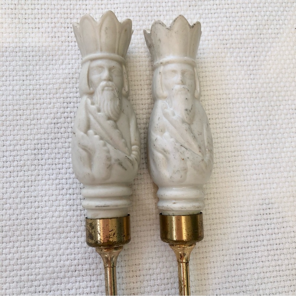 Vintage spoon and fork condiment cocktail with King tops bar set